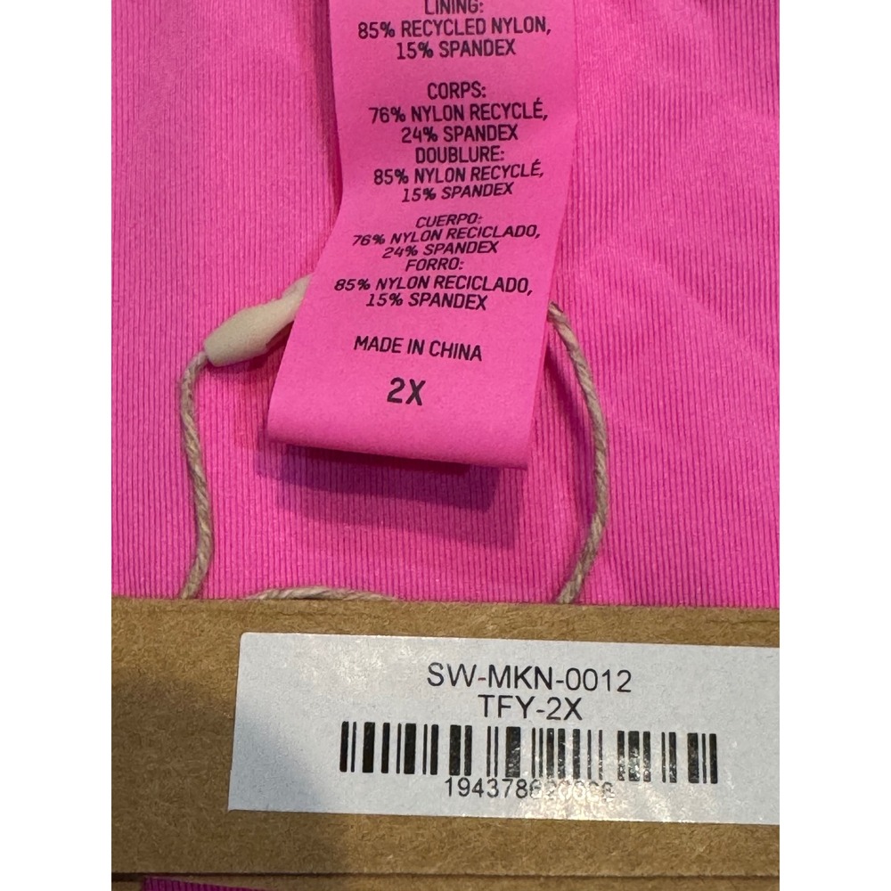 SKIMS Signature Swim Cut Out Monokini Taffy Pink 2X SW-MKN-0012 NWT - Picture 3 of 6